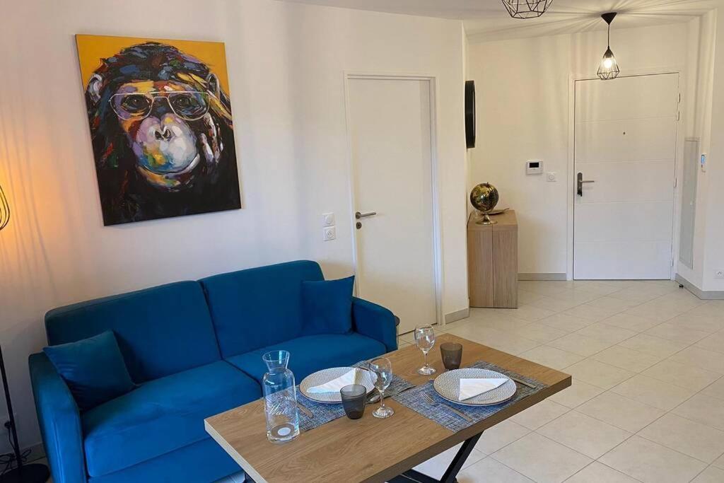 Deux Pieces Moderne Et Chaleureux Apartment Saint-Laurent-du-Var Luaran gambar